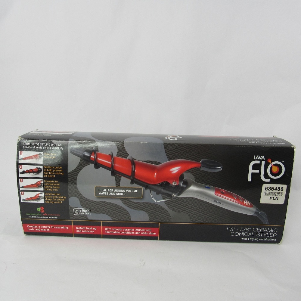 Lava Flo Ceramic Conical Styler 4in1